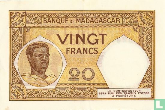 20 Malagasi Franc - Afbeelding 2
