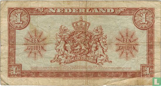 1 gulden Nederland 1945  - Afbeelding 2