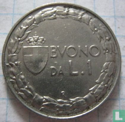 Italy 1 lira 1924 - Image 2
