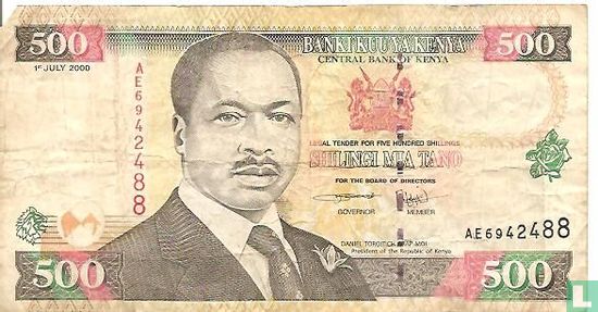 Kenya 500 shilling  - Image 1