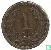 Hongarije 1 filler 1896 - Afbeelding 2