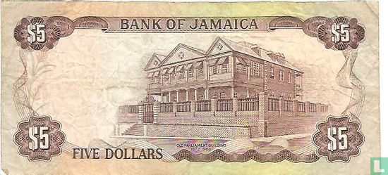 Jamaica 5 Dollars ND (1976/L1960) - Afbeelding 2