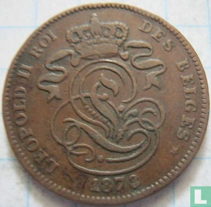 België 2 centimes 1873 - Afbeelding 1