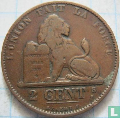 België 2 centimes 1873 - Afbeelding 2