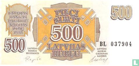 Lettonie 500rubli - Image 1
