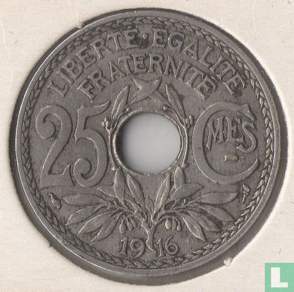 Frankrijk 25 centimes 1916 - Afbeelding 1