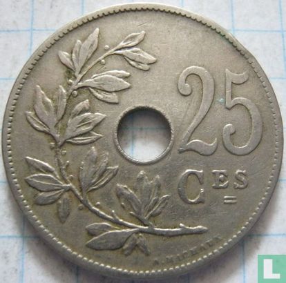 België 25 centimes 1909 - Afbeelding 2