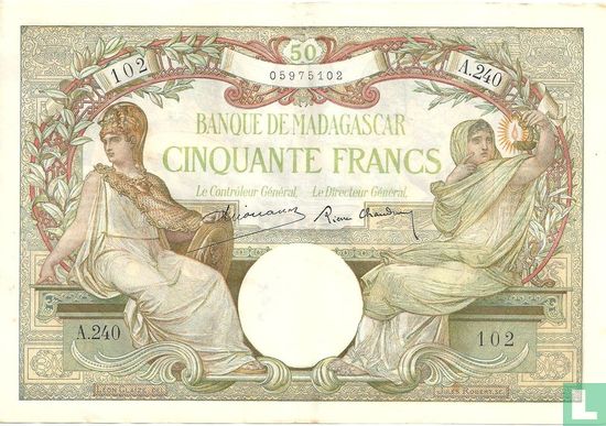 50 francs malgaches   - Image 1