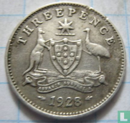 Australia 3 pence 1928 - Image 1