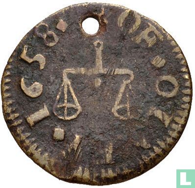 Great Britain  Olney (James Brierly) farthing-token  1658 - Afbeelding 1