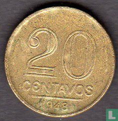 Brazilië 20 centavos 1948 (type 1) - Afbeelding 1