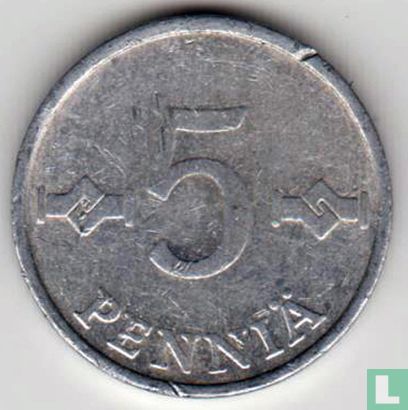 Finlande 5 penniä 1981 - Image 2
