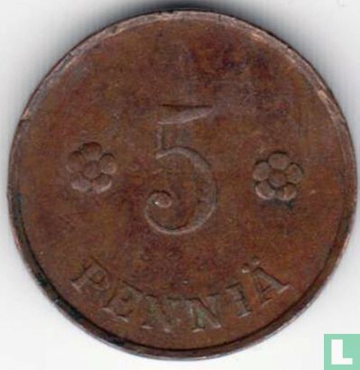 Finland 5 penniä 1935 - Afbeelding 2