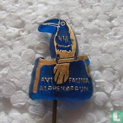 Avifauna Alphen a/d Rijn (toucan) [gold on blue]
