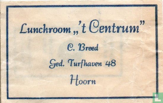 Lunchroom " 't Centrum" - Afbeelding 1