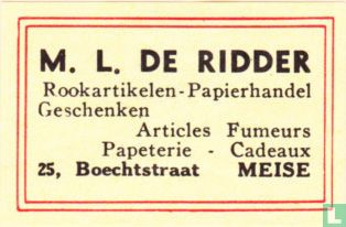 M.L. De Ridder - Rookatikelen