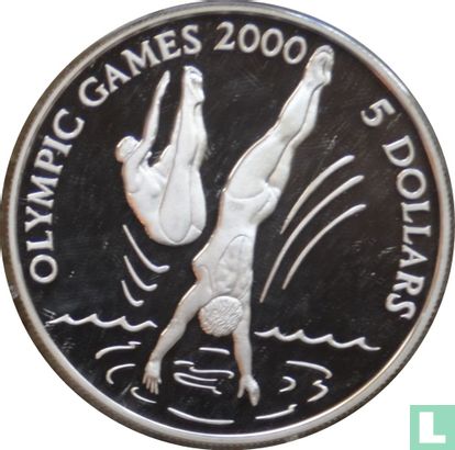 Kiribati 5 dollars 1996 (BE) "2000 Summer Olympics in Sydney" - Image 2