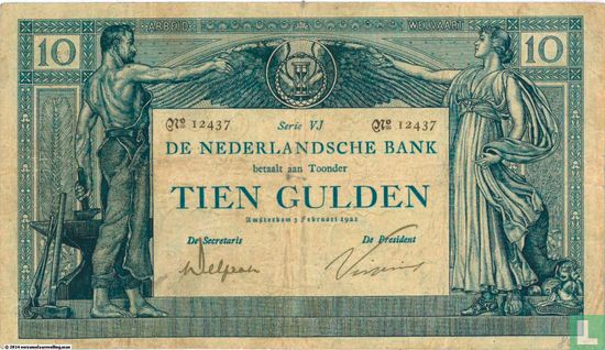 10 Gulden 1904 - Afbeelding 1