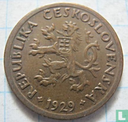 Tschechoslowakei 10 Haleru 1929 - Bild 1