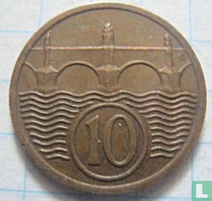 Tchécoslovaquie 10 haleru 1929 - Image 2