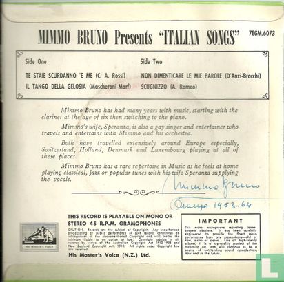 Mimmo Bruno Presents "Italian Songs" - Afbeelding 2