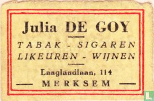 Julia De Goy tabak