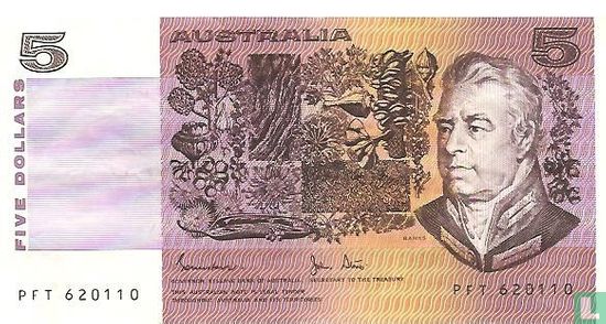 Australia 5 Dollars ND (1983) - Image 1