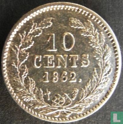 Pays-Bas 10 cents 1862 - Image 1