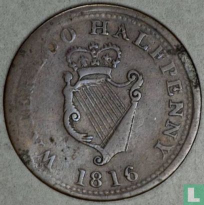 Lower Canada  ½ penny  (Wellington Waterloo, Lokaal geld)  1816 - Afbeelding 1