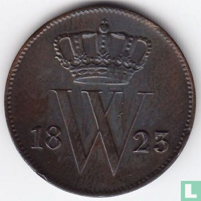 Nederland 1 cent 1823 (mercuriusstaf) - Afbeelding 1