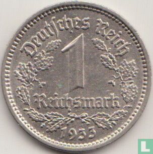 German Empire 1 reichsmark 1933 (E) - Image 1