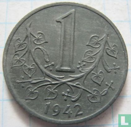 Bohemen en Moravië 1 koruna 1942 - Afbeelding 1