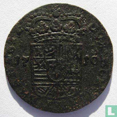 Namur 1 liard 1710 (Arabe 1 - type 3) - Image 1