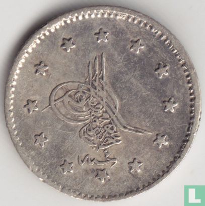 Ottoman Empire 1 kurus AH1277-4 (1864) - Image 2