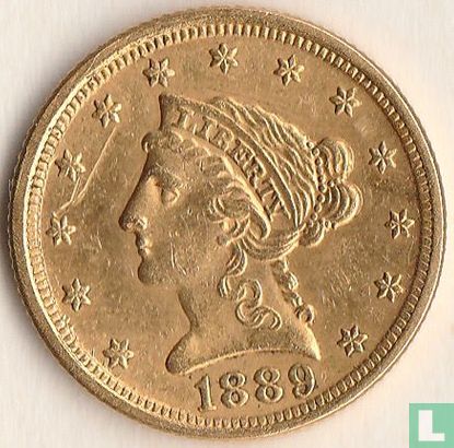 Vereinigte Staaten 2½ Dollar 1889 - Bild 1