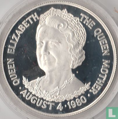 Tristan da Cunha 25 pence 1980 (PROOF) "80th Birthday of Queen Mother" - Afbeelding 1