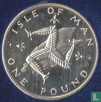 Isle of Man 1 pound 1978 (PROOF - silver - D) - Image 2