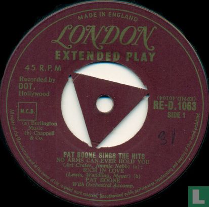 Pat Boone Sings the Hits - Afbeelding 3