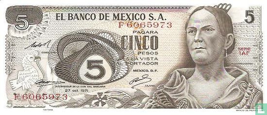 Mexique 5 Pesos - Image 1
