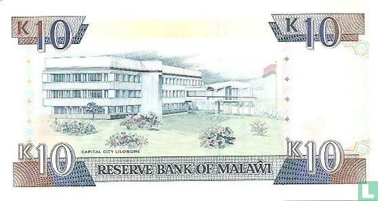 Malawi 10 Kwacha 1992 - Image 2