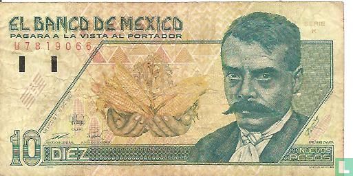 Mexiko 10 Nuevos Pesos - Bild 1