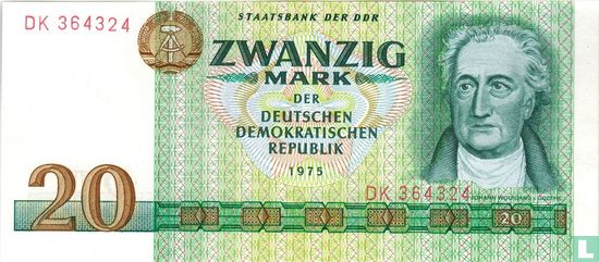 DDR 20 Mark   - Afbeelding 1