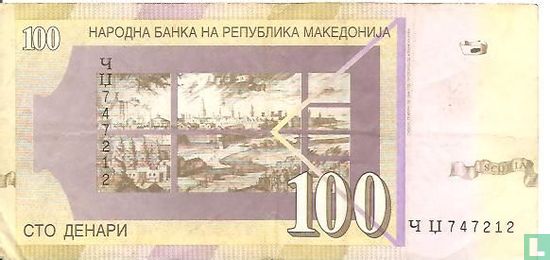 Mazedonien 100 Denari 2002 - Bild 2
