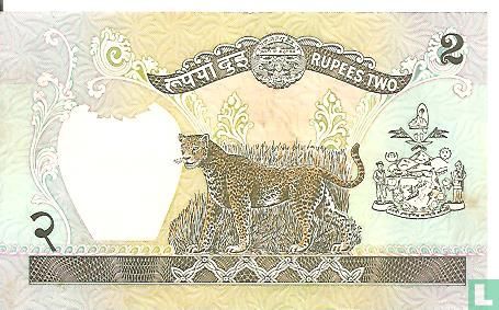 Népal 2 roupies (signe 11) - Image 2