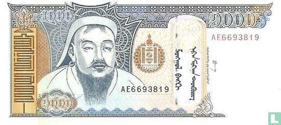 Mongolië 1.000 Tugrik 1998 - Afbeelding 1