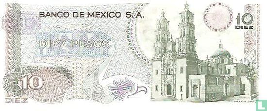 Mexico 10 Pesos  - Afbeelding 2