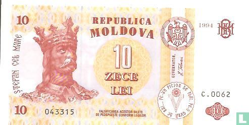 Moldova 10 Lei 1994 - Image 1