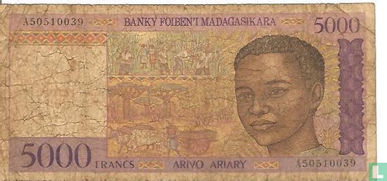 Madagascar 5000 Francs   - Afbeelding 1