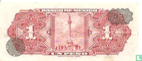 Peso Mexique 1 1961 - Image 2
