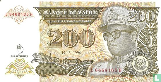 Zaire 200 Nouveaux Zaïres - Image 1